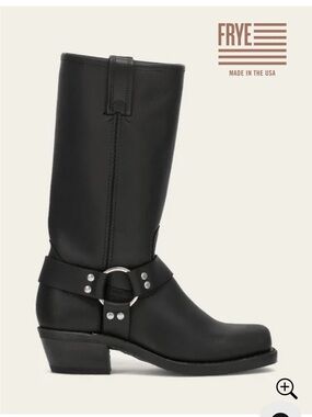 Frye Black Harness 12R Womens Boots